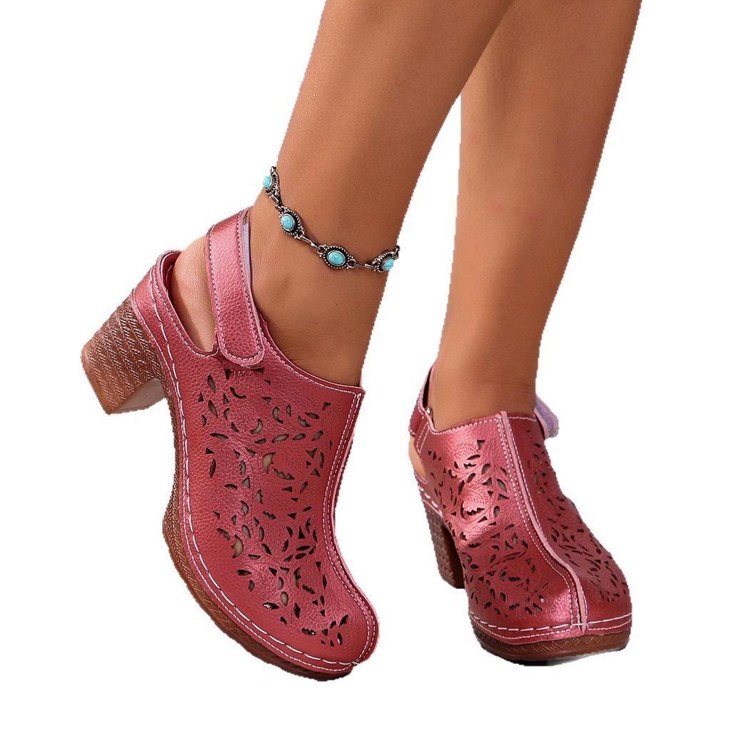 Supply large size women's sandals platform fish mouth sandals women's one-word buckle fashion Roman sandals