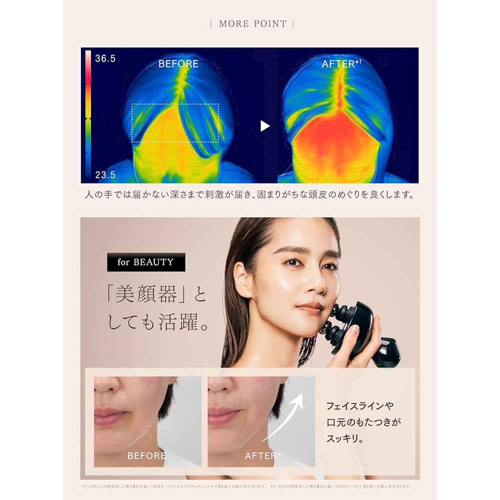 MYTREX EMS HEAD SPA DEEP X Ion Electric Needle Head Spa for Scalp Treatment, Beauty Salon, Introduction and Extraction, EMS, Red LED, Facial Care, Ele