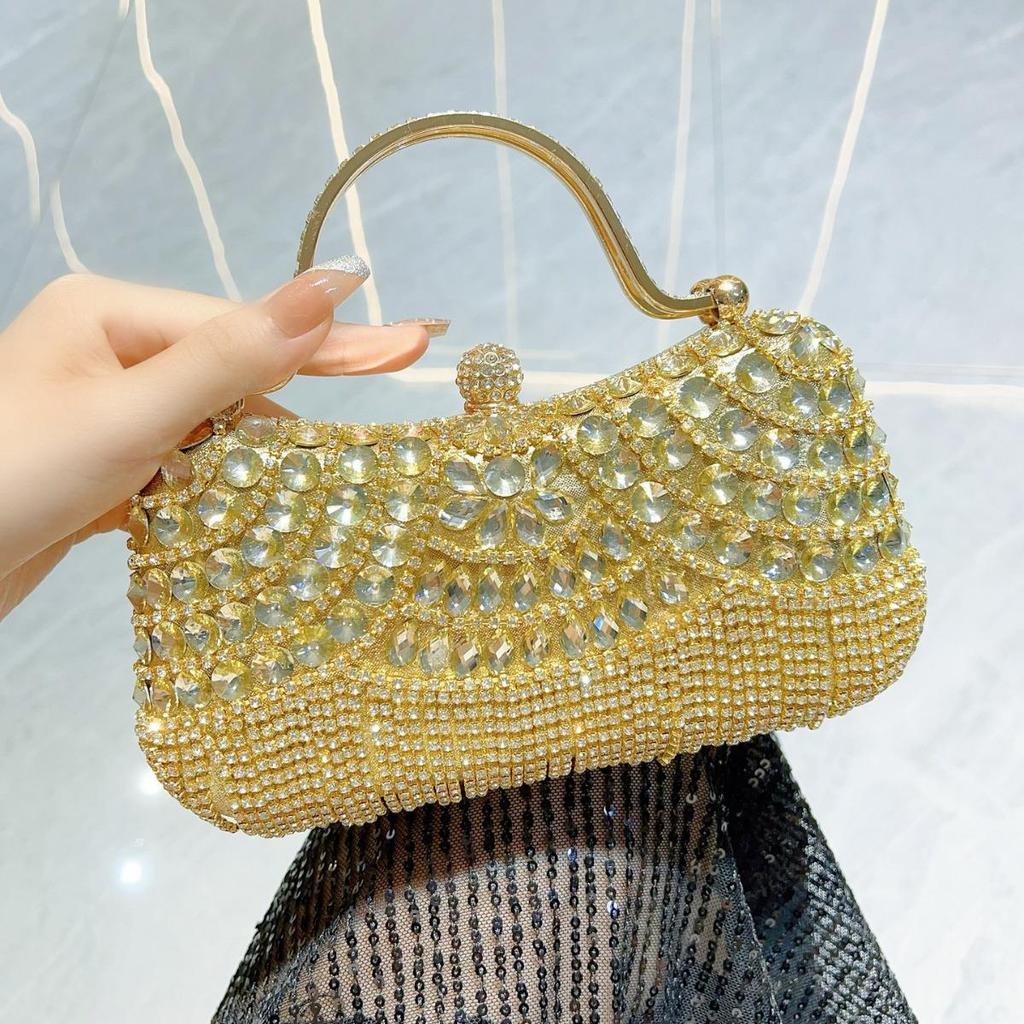 Elegant Diamond Tassel Clutch: Perfect for Evening, Birthday, Wedding, and Banquet Events