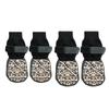 4pcs Fashion Anti-Slip Dog Socks Anti-Scratch Silent Pets Knitted Socks Strong Grip Highly Elastic Paw Protection Socks Indoor