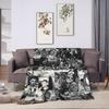 Rauw Alejandros  Flannel Blanket  Super Warm Throw Blanket for Couch Chair Travel Office Graphic Bedspread Sofa Bed Cover