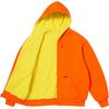 Supreme Reversible Work Zip Up Hooded Sweatshirt Orange