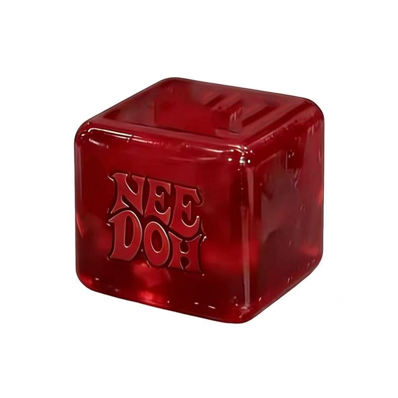 Schylling NeeDoh Nice Cube Super Stevig Knijp Sensorisch Knijpspeeltje voor Stress en Angstverlichting