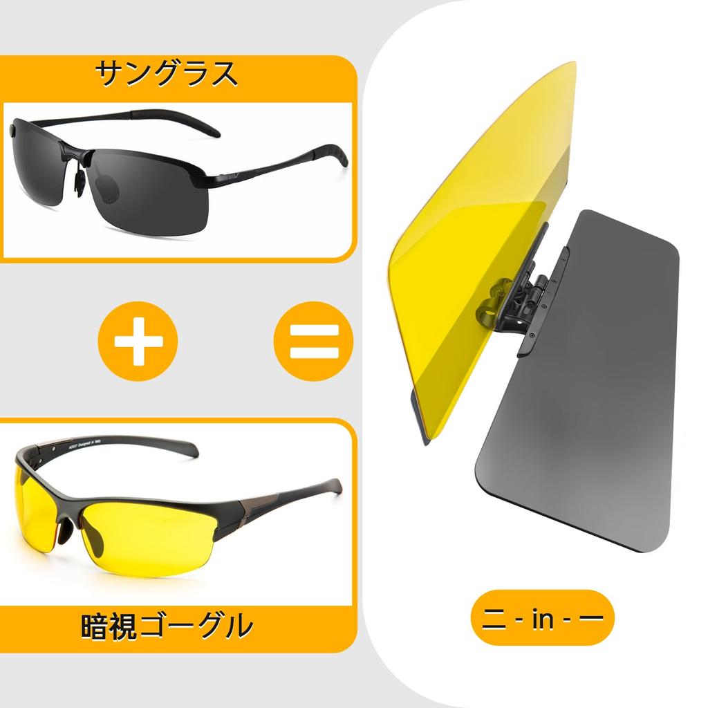 DOOUBAO Car Sun Visor Extension Side UV400 Prevents UV and Snow Easy Driving Support Attachment, Day/Night Use, Extension, Anti-Glare, Glare, Rays,