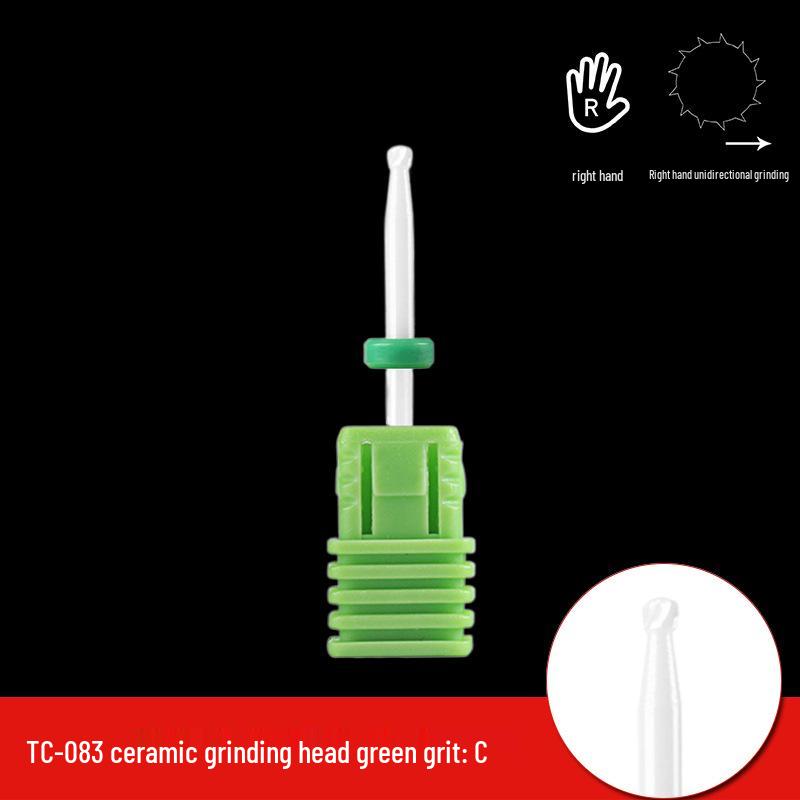 Single Bullet-Shaped Ceramic Nail Grinding Head 2.35