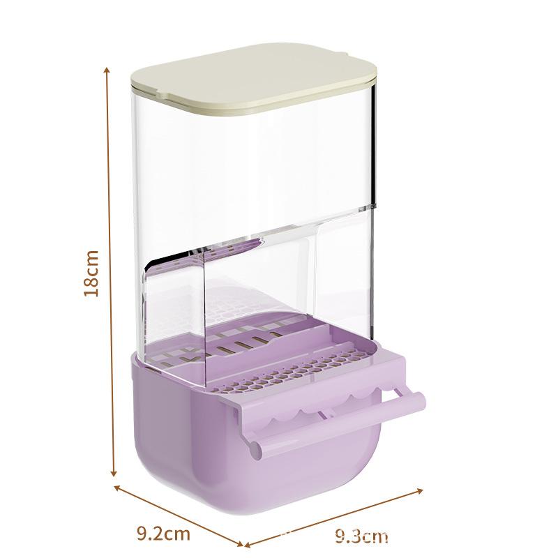 Cage Parrots Feeders Screw On Plastic Feeding Set Automatic Bird Feeders Indoor Bird Feeding Tools Food Container Dispenser