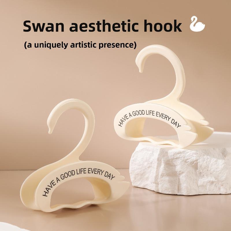Cream-colored Wardrobe Bag Storage Hooks, Seamless Hanging Bag, Can Be Stacked with A Scarf Holder, Arched Hat Rack