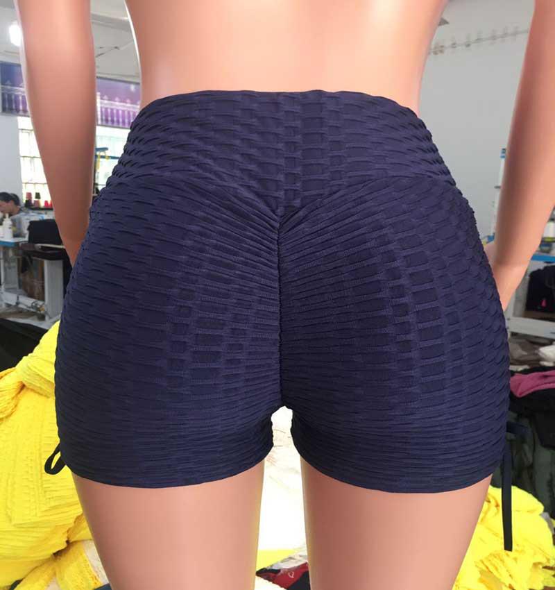 2026 Women's European Summer Trend: Jacquard Butt Lifting Yoga Fitness Shorts