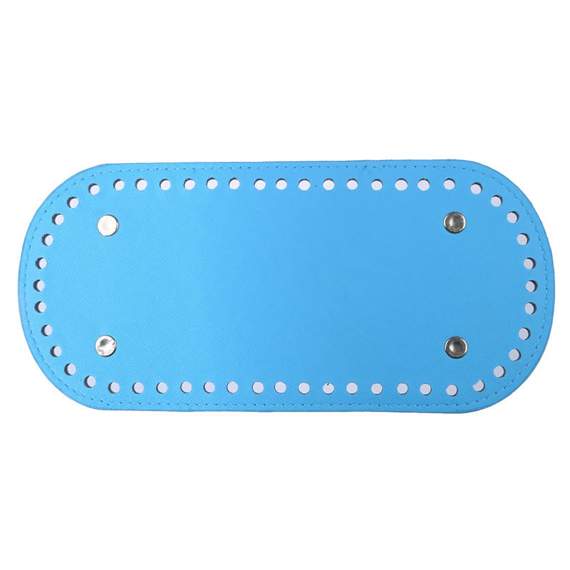 Creative Oval Shape DIY Hand Stitched Woven Bag Cushion Base with Holes Rivet Bottom Accessories