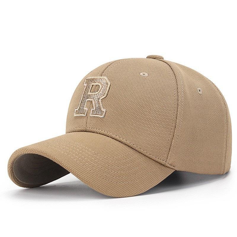 2026 New High Quality R Letter  Gold Thread 3D Embroidery Adjustable Elastic Pineapple Cloth Baseball Cap Trucker Hats Sun Hat