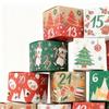 Christmas Countdown Calendar Boxes Festive Decoration Christmas Empty Countdown Calendar Boxes To Fill For Cookie Chocolate