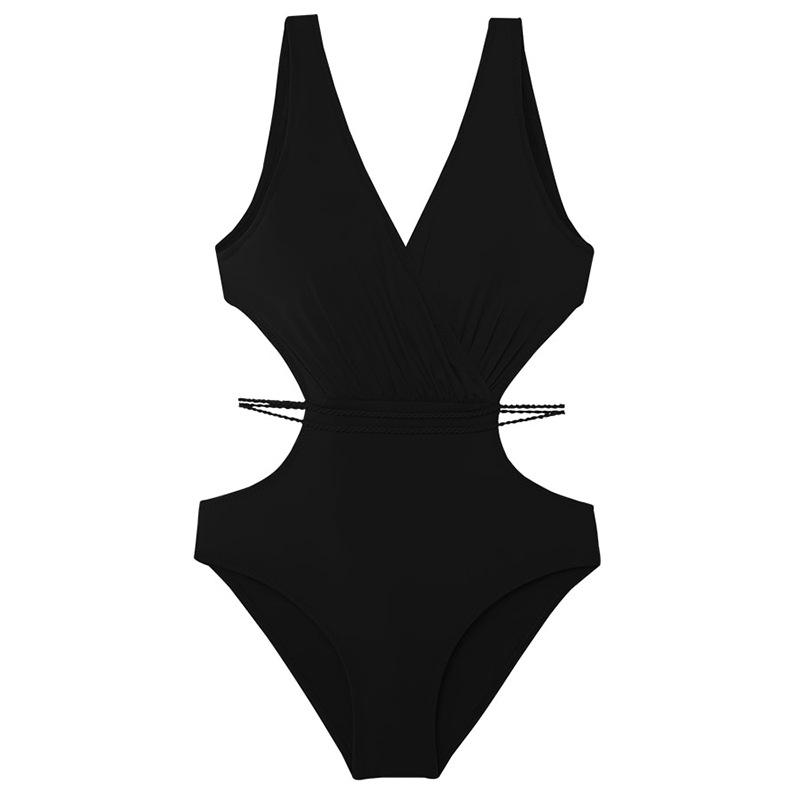 Swimsuit Women's 1011 New Pure Desire Style Black One-piece Sexy Bikini Backless and Thin Advanced Feeling Hot Spring