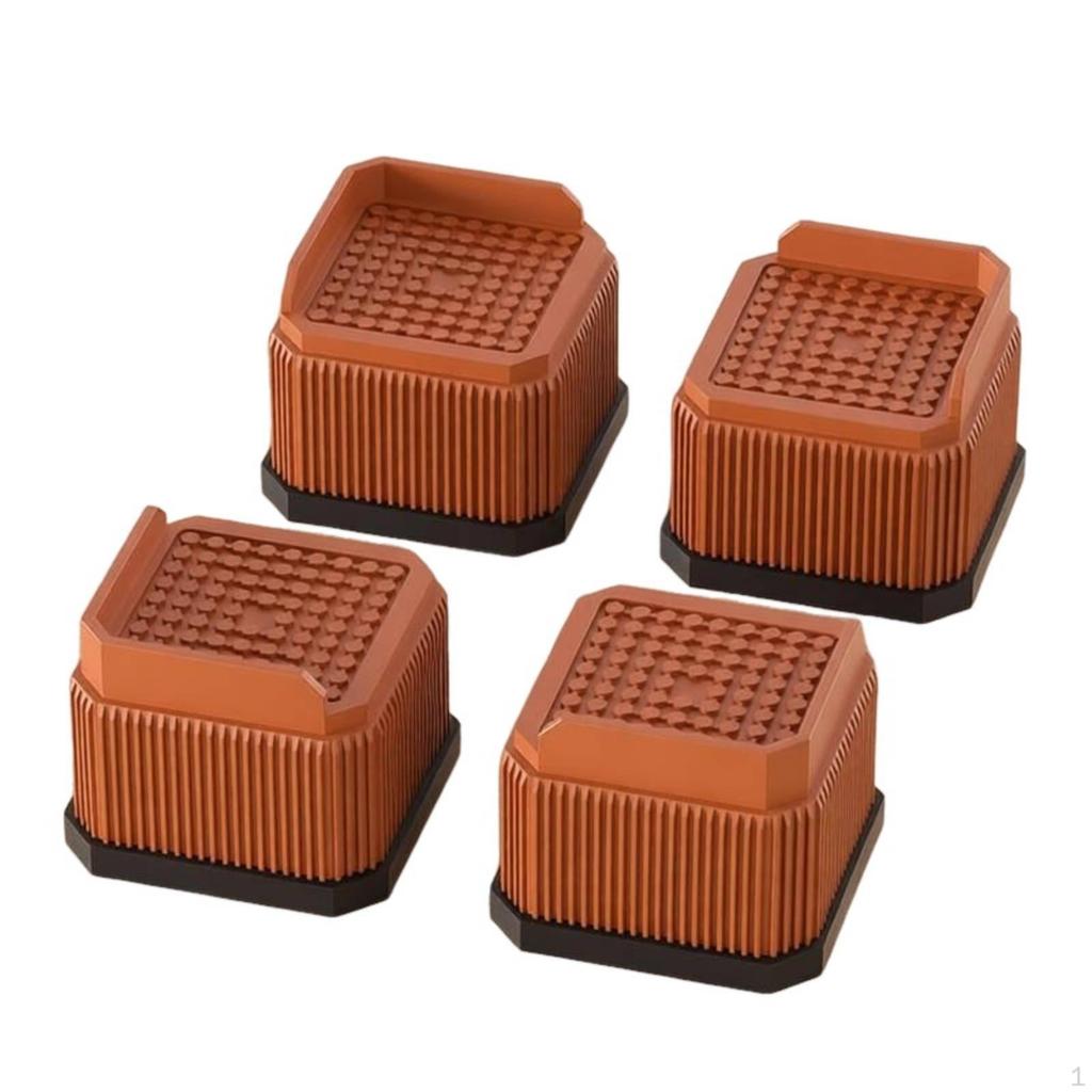 Stackable Furniture Riser Water Resistant Sofa Leg Elevator Shock Absorbing AntiSlip Bed 2.6CM