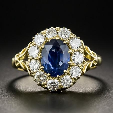 New Luxury Aquamarine Gemstone Gold Color Rings For Women CopperJewelry Vintage Exquisite Ring Anniversary Engagement Gifts
