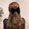 Velvet Big Bow Hair Tie: New Chinese Style Women's Hair Accessory