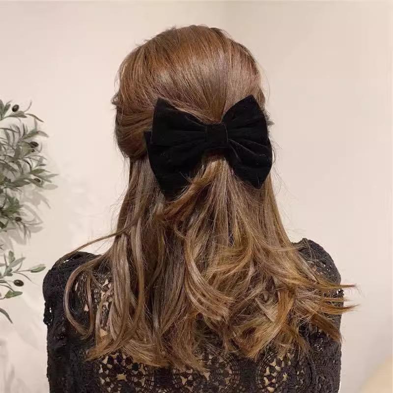 Velvet Big Bow Hair Tie: New Chinese Style Women's Hair Accessory