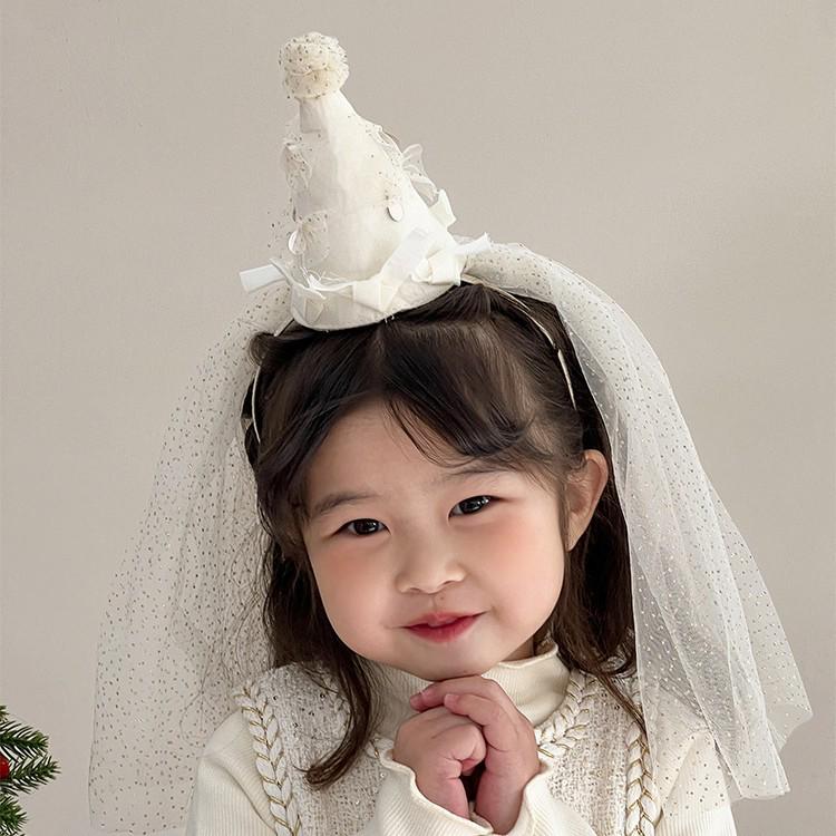Little Princess Party Veil Hairband - Birthday Photo Prop & Decoration