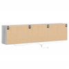 Wall Mounted TV Cabinet with LED Lighting Grey Sonoma 180 x 31 x 45 cm