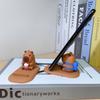 Turtle Capybara Phone Holder Figure Model Capybara Cell Phone Bracket  Small Gifts