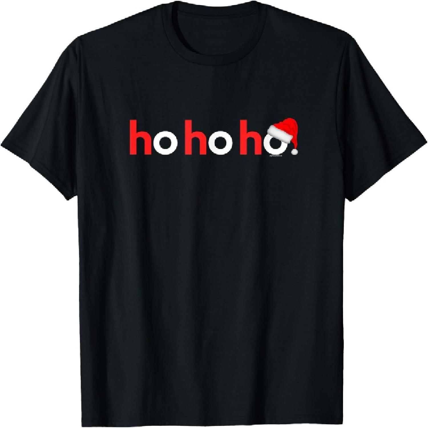 Christmas Shirts for Men Women Kids Xmas Shirt Idea Ho Ho Ho T-Shirt XXXXXL разноцветный