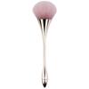 Long-Handle Electroplated Makeup Brush with Soft Bristles - Ideal for Powder and Nail Art Applications