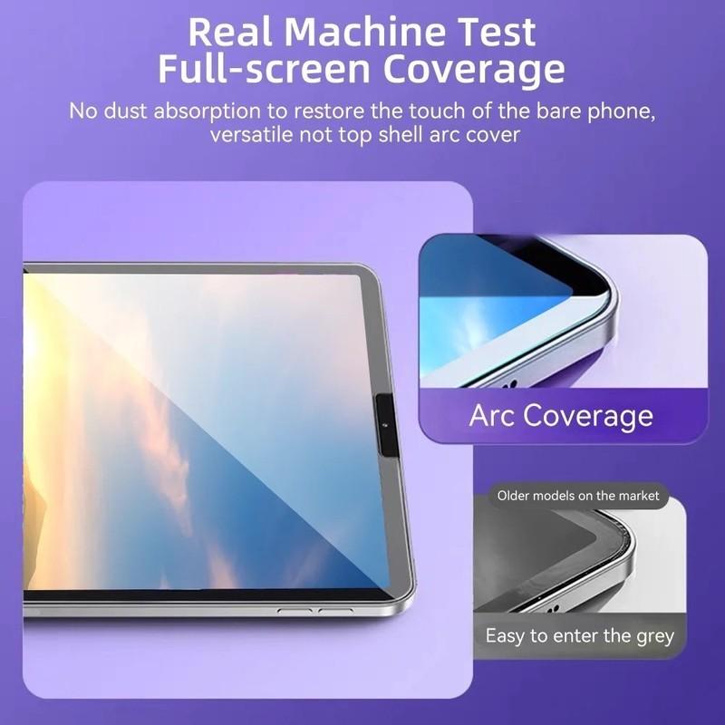 Auto Alignment Kit Tempered Glass For iPad mini (2024) A17 Pro Mini 7 6 5 4 3 2 1 Pro 11 13 Air 5 4 3Pro 2 1 10th 10.9 10.2 8.7