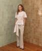 Auro Cotton Frill Pants [ Gray ]
