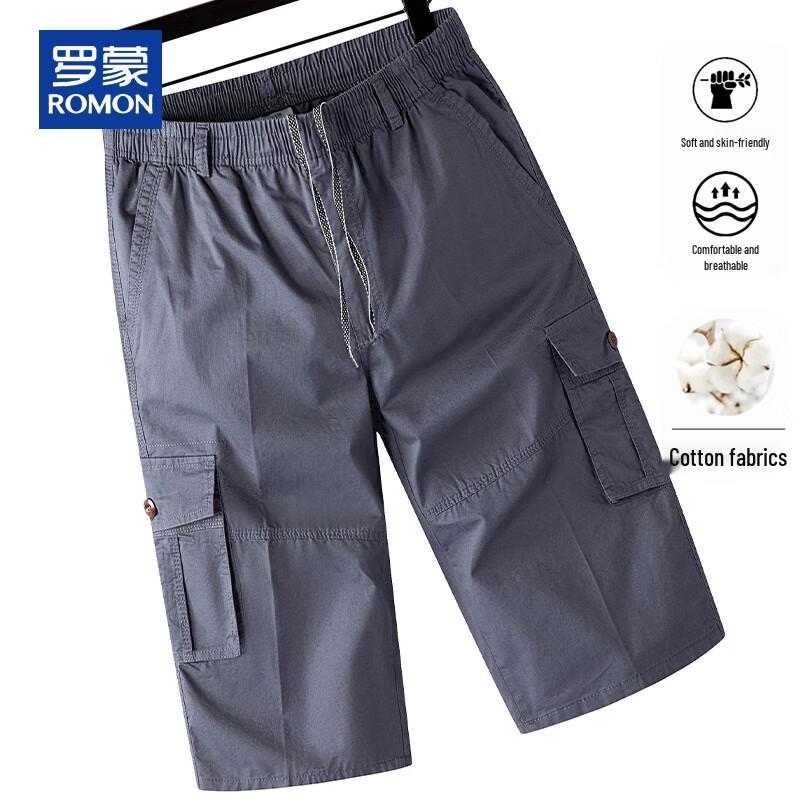 Romon Men s Pure Cotton Casual Workwear Shorts XL