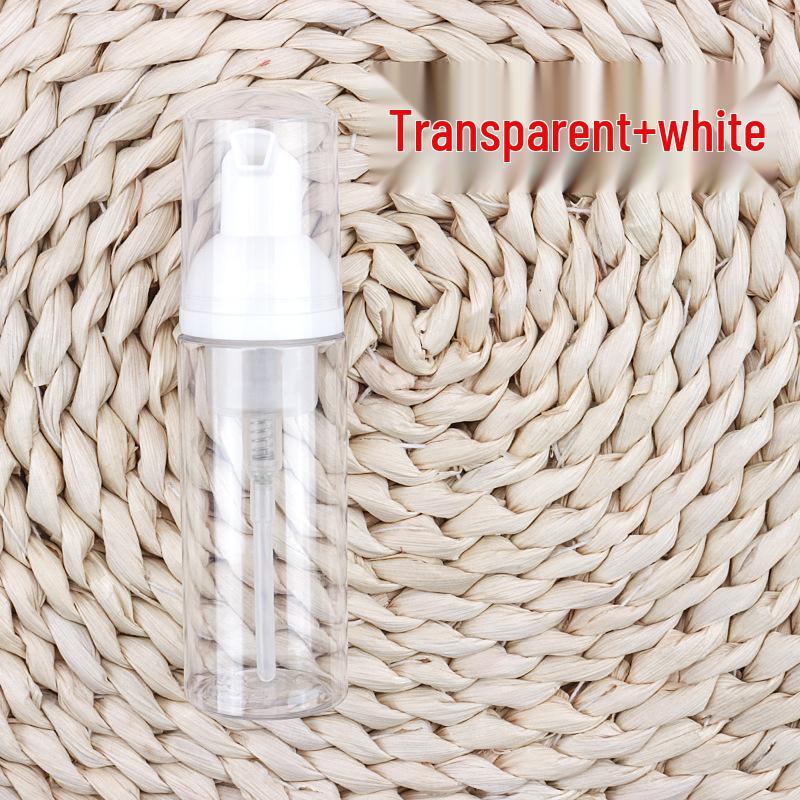 60ml Transparent Press-Type Foaming Facial Cleanser Bottle