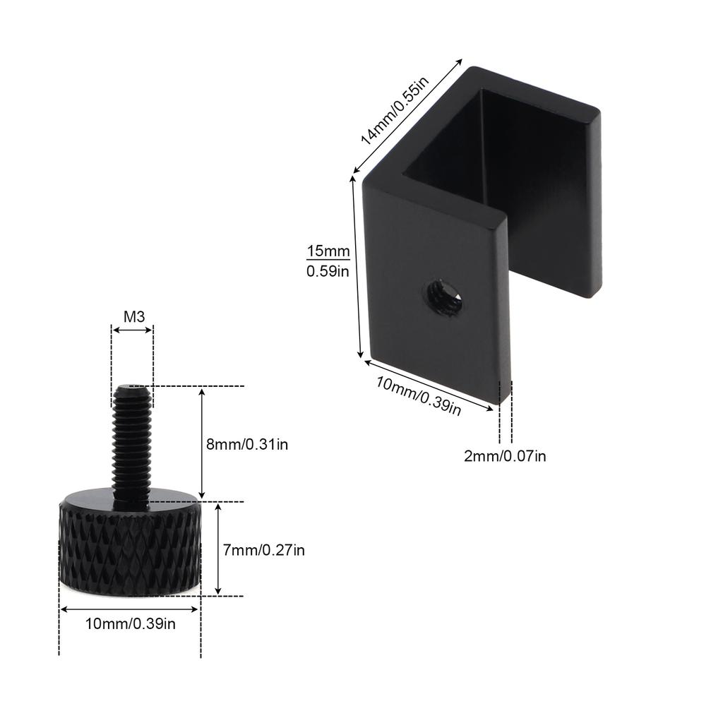 4 ks hliníková ruční vyrovnávací matice vhodná pro tiskárnu Creality / Ender 3 / 5 CR 10 / 20 / 3D tiskárnu
