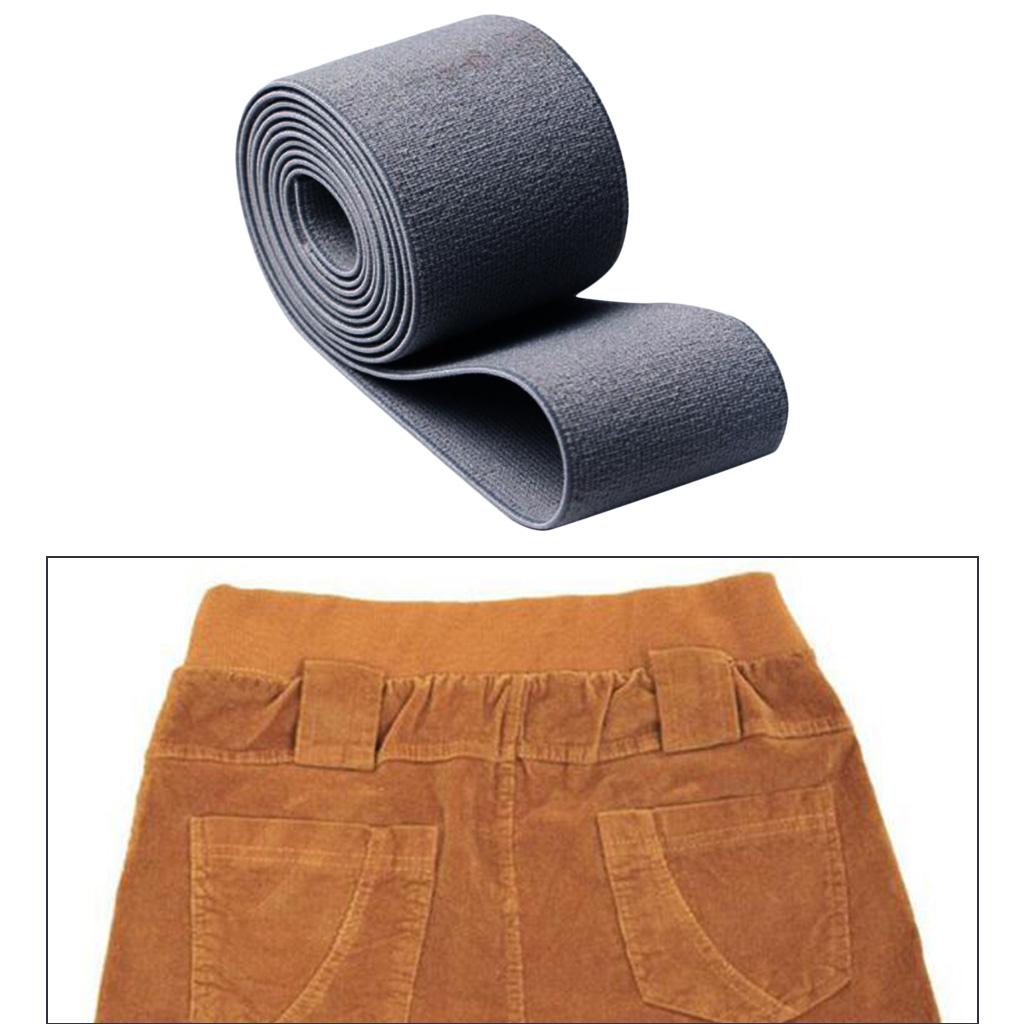 High Elasticity Knitting Polyester Elastic DIY Stretch Webbing серый