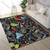 Multiple Sizes Laboratory Themed Pattern Carpet for Living Room Bedroom Sofa Home Decor Non-slip Floor Mat Luxury Gift