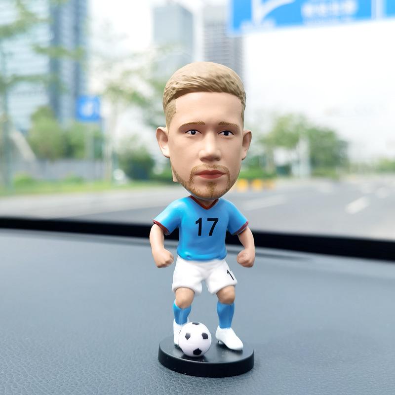 CR7 & Neymar Bobblehead Doll - Football Star Car Ornament Gift for Boys