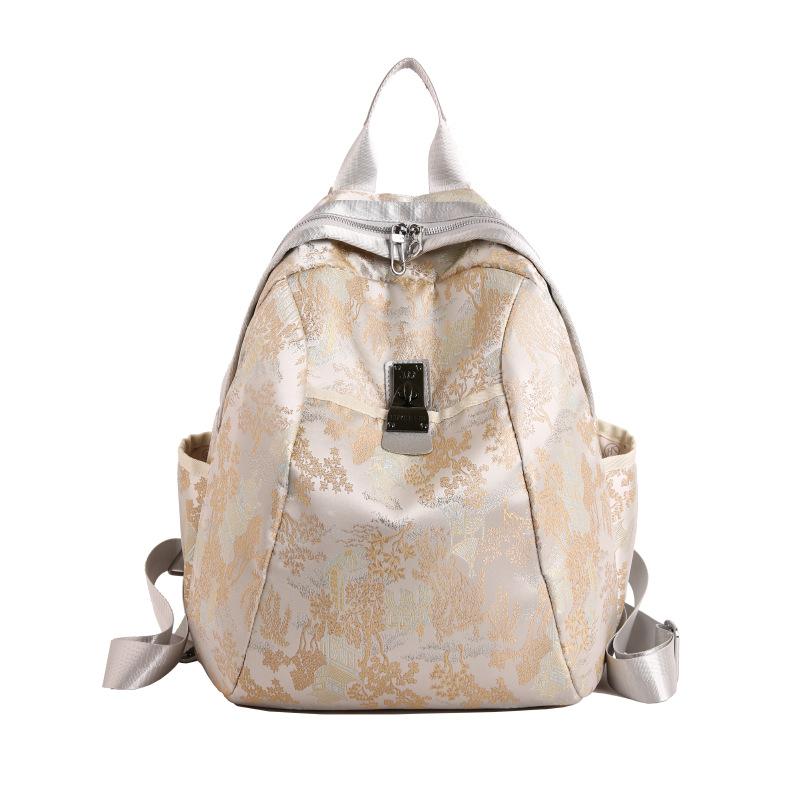 Schoolbag Lightweight Travel Backpack Women's 1011 New Fashion Travel Leisure Oxford Cloth Large Capacity Women's Backpack