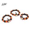 Photogenic Pet Collar Design Halloween Pom-pom Cat Collar, Adjustable Cute Pumpkin Bat Witch Dog Orange And Black Pom-poms for Cats Dogs
