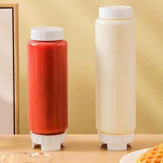 Honey Dispenser Squeeze Bottle BPA-Free Salad Dressing Dispenser Reusable Syrup Container