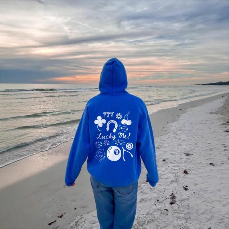 Hoodie Men Women Streetwear Pullover Sweatshirt Long Sleeve Hooded Top Casual Loose Fit