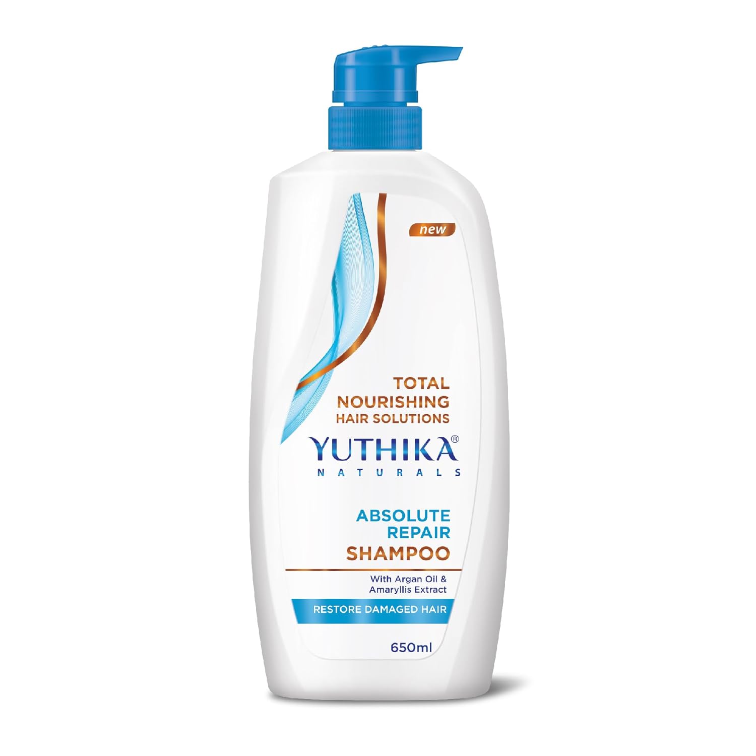 Yuthika Absolute Repair Shampoo 650ml For Damaged Hair | Nourishing Hair Strength & Smoothness For Men & Women