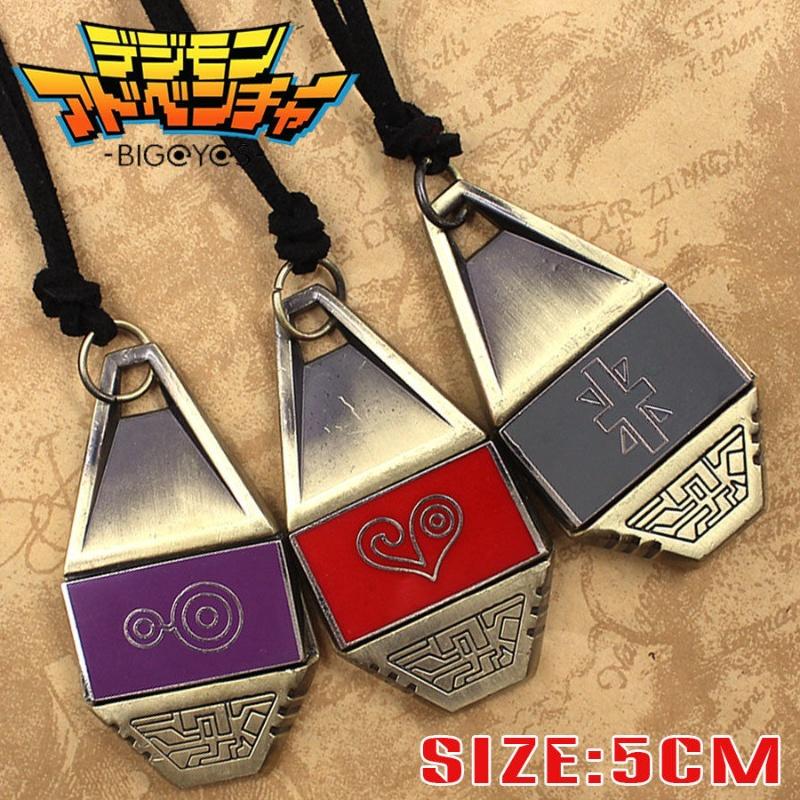 Original Digimon Digivice Keychain Pendant Courage Friendship Hope Dragon Emblem Collection Decoration Ornaments Model Toy Gifts