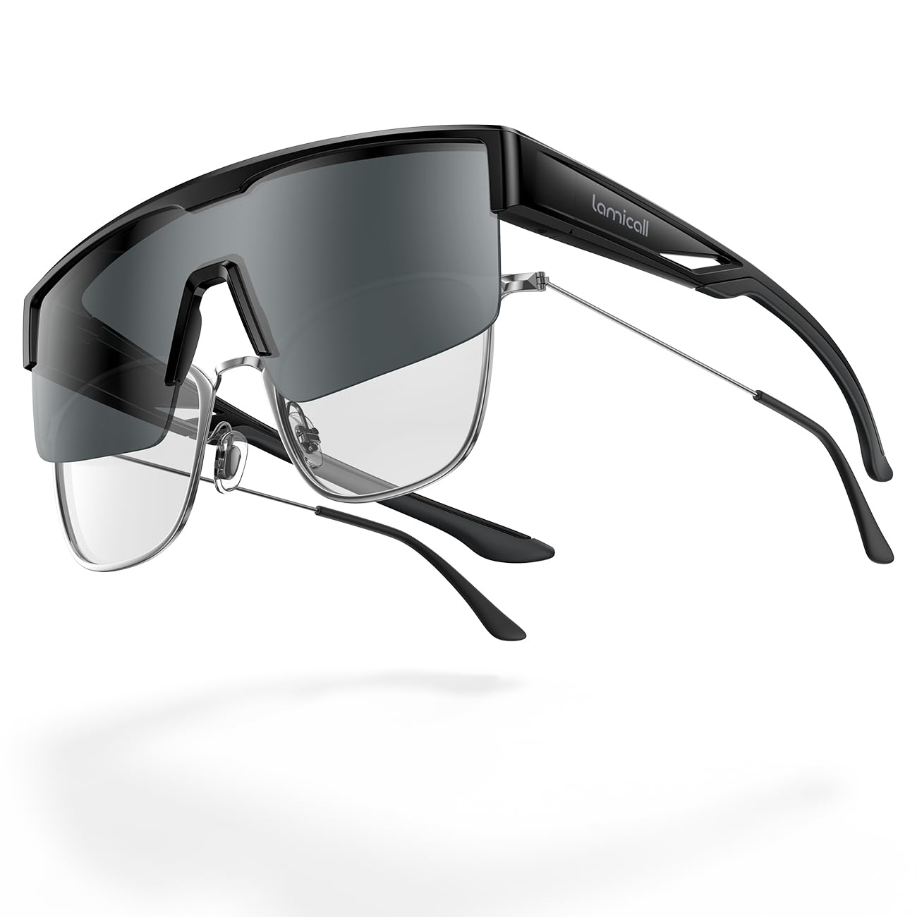 

TAC Polarized UV400 for Fishing Black Gray [Lamicall] Over-the-Glasses Sunglasses, Lenses, Protection, Ultra-Lightweight, Sports, Driving, Golf,