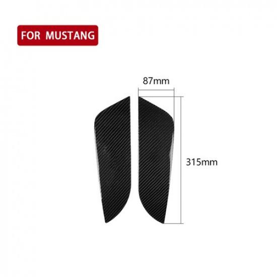2*New Carbon Fiber Rear Door Panel Decorative Cover For Ford Mustang  2009-2013