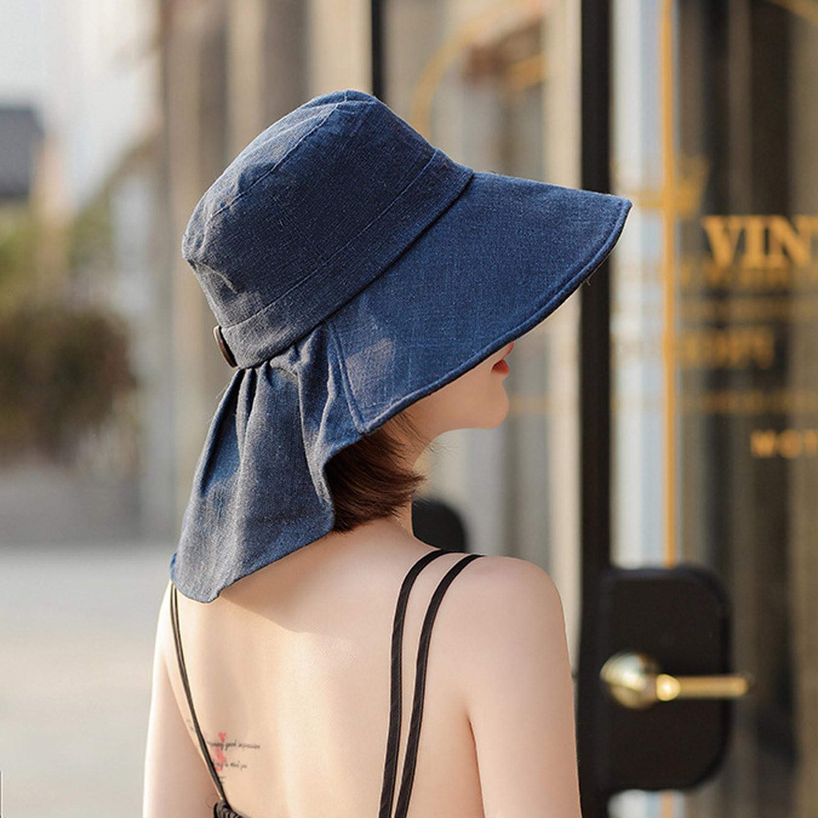 

Женские весенне-летние пляжные шляпы, модные уличные шляпы от солнца для верховой езды One Size тёмно-синий