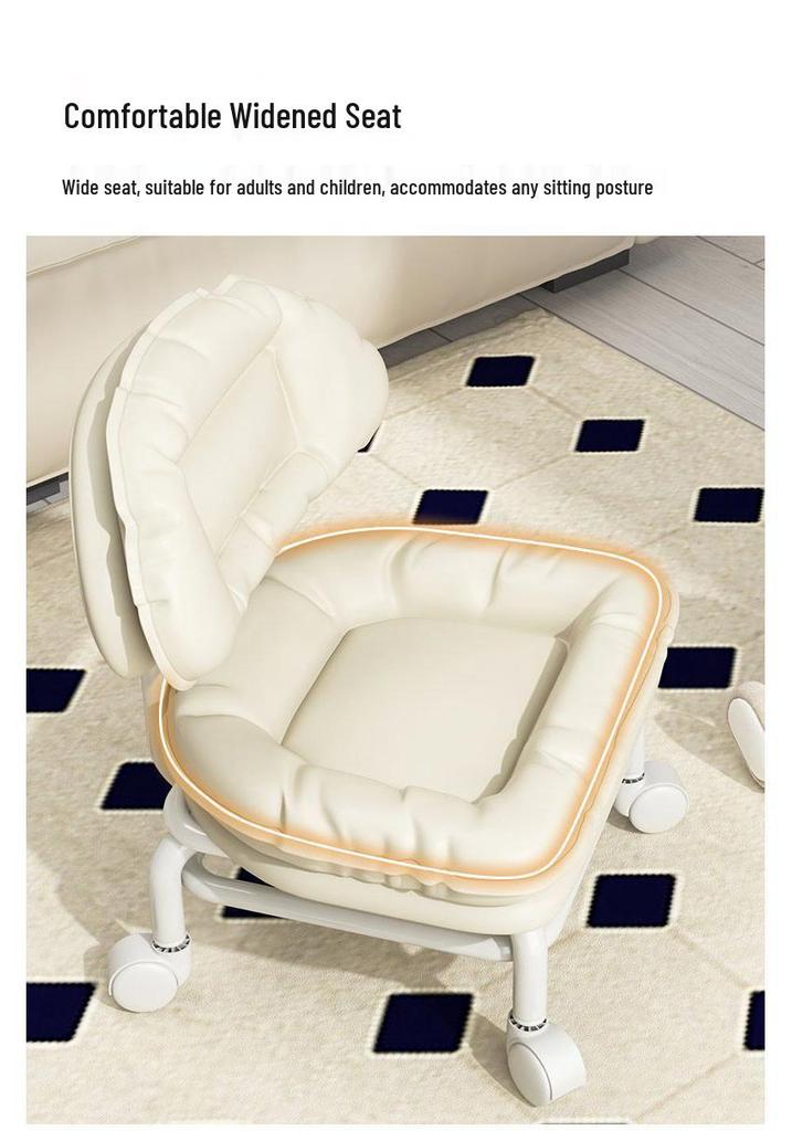 Ergonomic Rotating Stool with Backrest – Comfortable, Portable Seating Solution