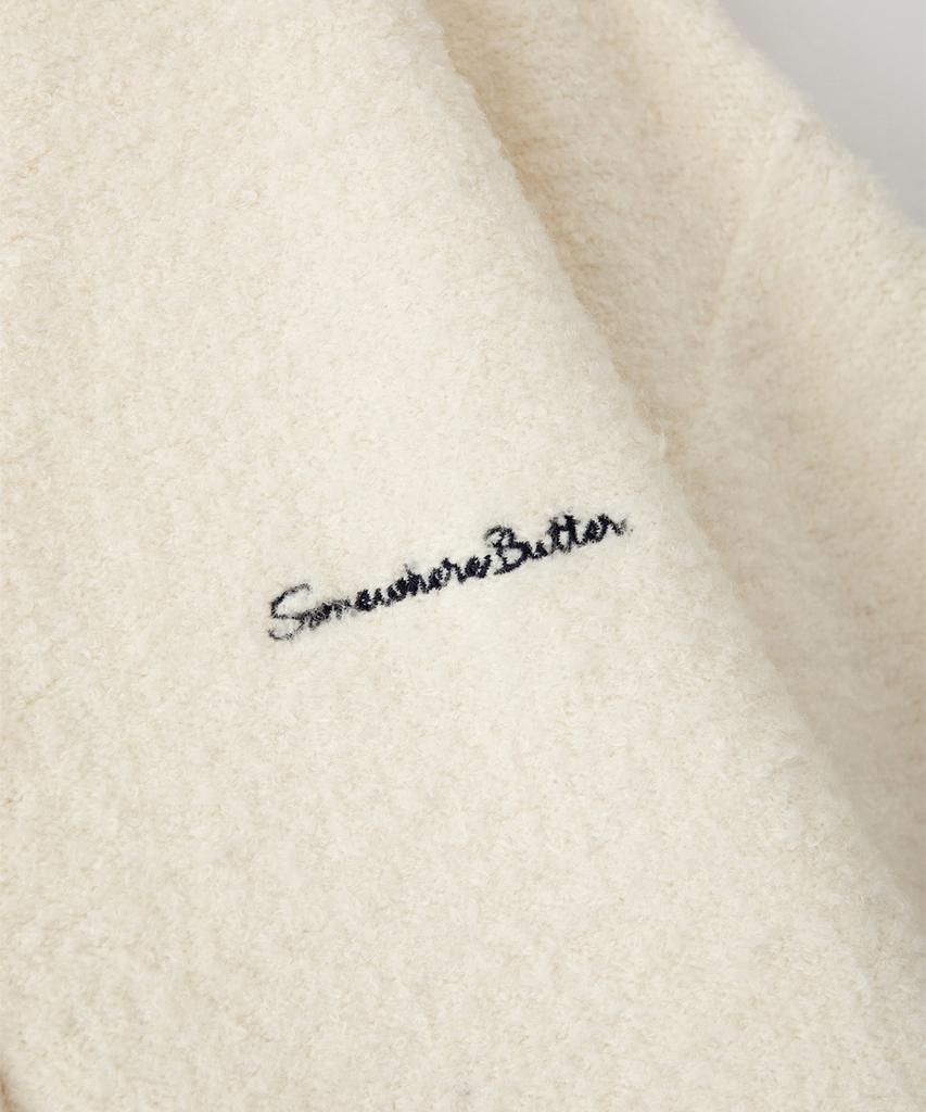 Sseomweeobeoteo Rima Boucle V-Neck Cardigan - Ivory