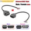 30cm 16Pin Female Male Cable Connector Universal OBD2 Extension Cable Plug Automotive Car Diagnostic Interface Female Open Cable
