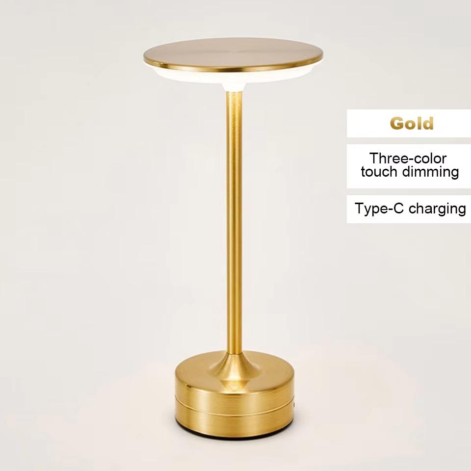 USB Rechargeable Touch Sensor LED Table Lamp,Portable Wireless Night Light for Bedroom,Reading Lamp w/Stepless Dimming for Bar