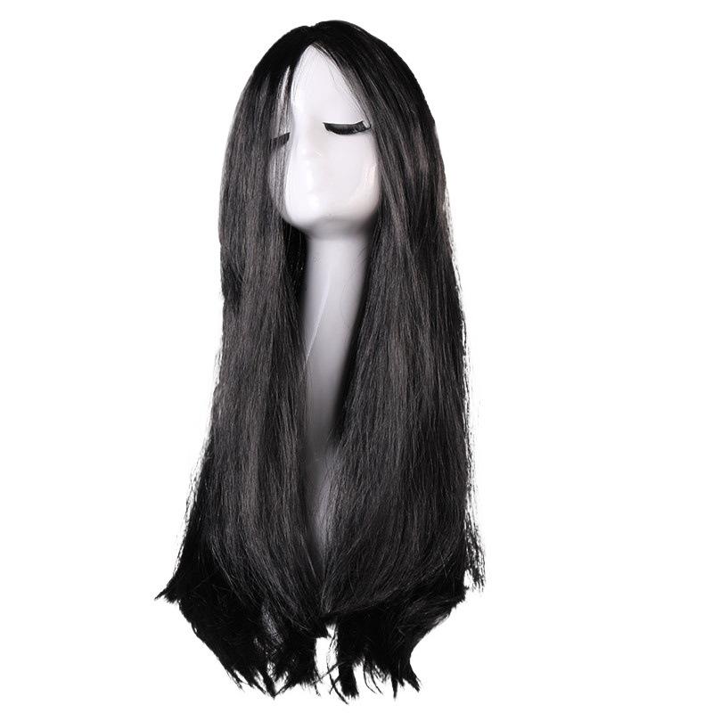 Halloween Sadako Cosplay Female Ghost Costume Robe Wig Zombie Sadako Ghost Bride Gown Horror Stage Performance Cos Costume Set