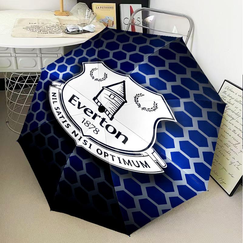 1PC Fc Crest Design Printed Umbrella Folding Umbrella, Automatic Umbrella 8-Frame for Travel, Camping Fan Gifts Christmas Gifts