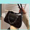 Chic Black Crossbody Bag For Women Luxurious Design Soft Material Stylish Summer Accessory