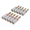 10Pcs Sound Banana Plug 24k Gold Dual Screw Lock Speaker Connector for Speaker Wires Home Theater